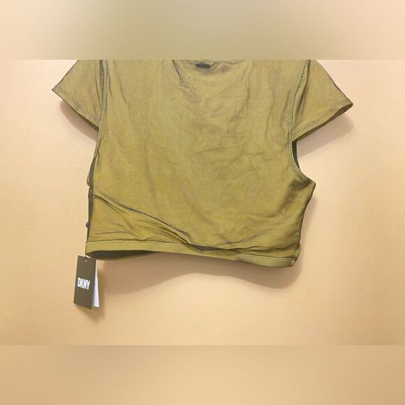 🛍️DKNY Women’s Cropped Mesh Overlay Bikini Swim Top one piece, Size: M,XL💥 - Picture 4 of 9